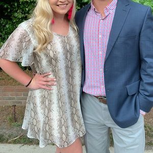 Snakeskin printed dress from boutique